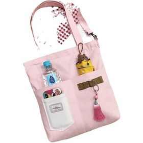 Resim Primepickings Kanvas Sonbahar Ve Kış Çift Amaçlı Kalem Kutusu Crossbody Kanvas Çanta 2774 Koyu Gri 