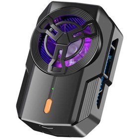 Resim Sprange SRMC4 Radyatörlü Rgb Ledli Şarjlı Bataryalı Telefon Soğutucu Fan 