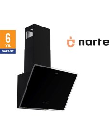 Resim NARTE-H20160B 60CM Sıyahcam Eğimli Davlumbaz - 6 Yıl Garantili 