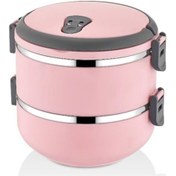 Resim Mobgift Freshbox 2 Katlı Sefer Tası Yemek Termosu Pudra Pembe N1125150 Çok Renkli 