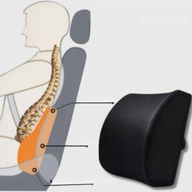 Resim Ankaflex Visco Foam Ortopedik Bel Dayama Destek Minderi Araba Ofis Sandalyeleri Için Visco Yastık 