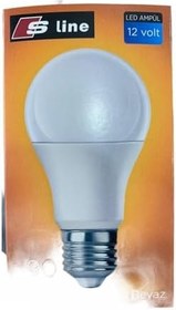 Resim Tasarruflu 6500K 650 Lümen 12 Volt Led Ampül Beyaz Renk E27 Duy 650 Lm 6500K 