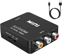 Resim ABLEWE RCA to HDMI Adaptörü, RCA HDMI 1080P Mini AV'den HDMI Kompozit CVBS Video Ses Desteği, PC/Laptop/Xbox/PS4/PS3/TV/STB/VCR için PAL/NTSC DVD Kamera 