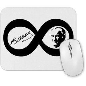 Resim Baskı Dükkanı Mustafa Kemal Atatürk Sonsuzluk Işareti Mouse Pad 