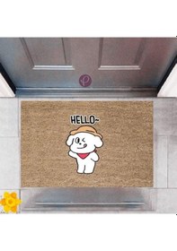 Resim Kapı Önü Paspası Dekoratif Dijital Baskı Hello P-2369 