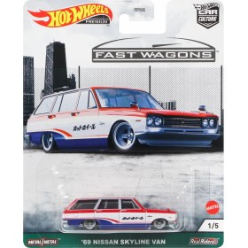 Resim Hot Wheels Hot Wheels Car Culture Premium Arabalar 69 Nissan Skyline Van FPY86-GRJ68 