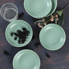 Resim Mat Açık Yeşil Halka Çerezlik/Sosluk 13cm 6 Adet 