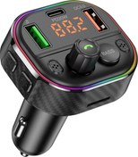 Resim cosmostech Car T86m Araç Fm Transmitter 5.0 Bluetooth Araç Kiti Hızlı 20w Şarj Qc3.0 Çift Usb Mp3 Sd 