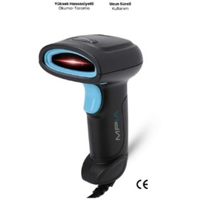 Resim USB Kablolu 1D/2D Barkod &amp; Karekod Okuyucu 