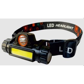 Resim Cata Ct-9120 Şarj Edilebilir Led Kafa Feneri Siyah 