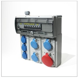 Resim Novsen Ip44 Kombinasyon Panosu 3ad. 3x16, 1ad. 5x32, 3ad. Schuko Priz 