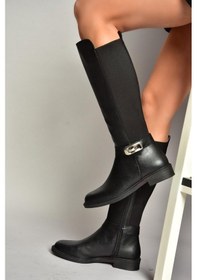 Resim Fox Shoes T820880209 Siyah Dalgıç Kumaş Klasik Çizme 