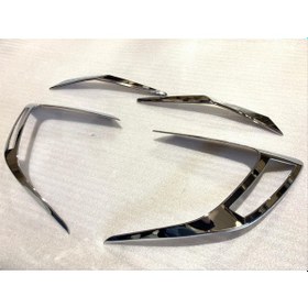 Resim Honda Cıvıc Fc5 2016-2021 Arka Stop Kaplama 4 Parça Nıkelaj 