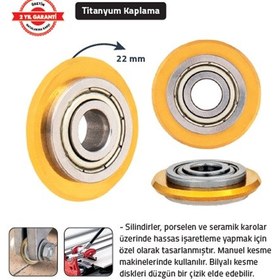 Resim Tomax Seramik Kesme Elması Yedeği 22 Mm Titanium 