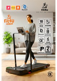 Resim Uzaktan Kumandalı, Ce Sertifikalı, Bluetooth Uygulama, Eğim Ayarlı 10km Hız Katlanabilir Koşu Bandı 
