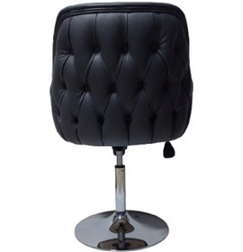 Resim Tekli Bekleme Koltuğu Tepsi Ayaklı Antrasit Renk Suni Deri 