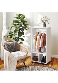 Resim Yori Giyinme Dolabı - Çok Amaçlı Dolap - Gardırop 60 Cm Beyaz 
