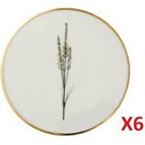 Resim Porland Botanical Desen 10 CM 6'lı Bardak Altlığı 04ALM006631 