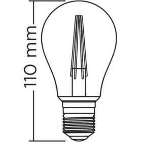 Resim Forlife 4 Watt A60 Şeffaf Rustik Ampul - 4 Adet 