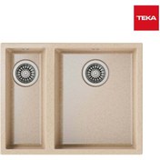 Resim Teka Square 560 Tg Avena Beige Granit Eviye 