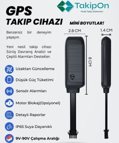 Resim TakipOn Motosiklet Takip Cihazı, Sım Kartlı, Motor Blokajlı, Profesyonel Paket, Gps Takip Cihazı 