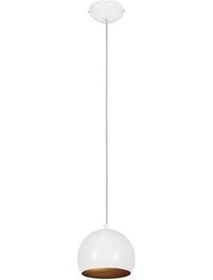 Resim Riolight Modern Beyaz Içi Altin Tekli Metal Sarkit Avize Çap:20Cm 