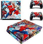 Resim Vanknight PS4 Slim Skins PS4 Controller Skins Super Hero Playstation 4 Slim Vinil Çıkartma Wrap Çıkartma Playstation için 