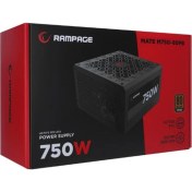 Resim Binbir Göz Bilgisayar Rampage Mate M750-80PB 750W 12CM Fan Full Modular 80 Plus Bronze Aktif Pfc Siyah Power Supply 
