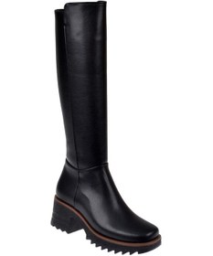 Resim Pullman Kalın Topuklu Kadın Çizme İz-1000 Siyah-siyah Siyah 