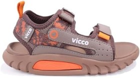 Resim Vicco Konan 332F26Y179 Kahve Ortopedik Günlük Erkek Çocuk Spor Sandalet 