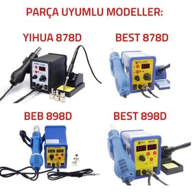 Resim MBL Hava Üfleme Nozul Başlık 3-5-8-10mm 22mm!! SADECE 878D 898D HAVYA SETLERİ İÇİN 