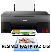 Resim Canon Pıxma G3420 Resımlı Pasta Yazıcısı Gıda Mürekkepli G3420GİDA 