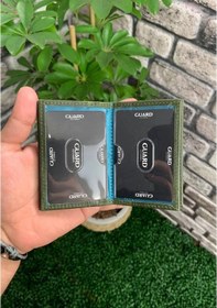 Resim Guard Antik Yeşil Deri Kartlık Siayh 