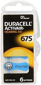 Resim Duracell 675 Numara Kulaklık Pili 6Lı Paket 