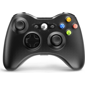 Resim Jingyi Xbox 360 Için Kablosuz Kumanda, 2.4ghz Gamepad Joystick Kablosuz Kumanda Xbox 360 ve Pc Windows 7,8,10,11 ile Uyumlu Alıcı ile (Siyah) (Yurt Dışından) 