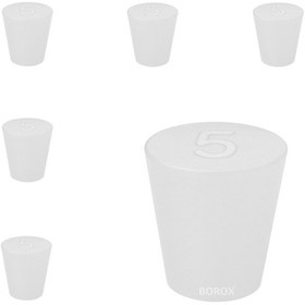 Resim Borox Silikon Tıpa No 5 - 22x29x28mm - 5 Adet 
