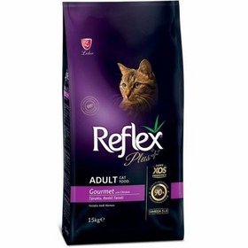 Resim Reflex Plus Gourmet Tavuk Renkli Kedi Maması 15 Kg 