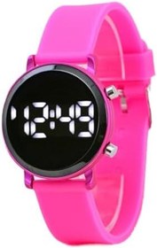 Resim Pinkoli Pembe Led Büyük Kız Çocuk Kol Saati ST-304123 