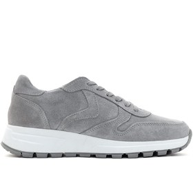 Resim Kadın Antrasit Süet Deri Sneaker 