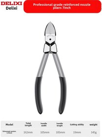 Resim Yuntech01 Endüstriyel Kalite 7 İnç Pense - Profesyonel İnce Bıçaklı Elektrikçi Kesici, Multifonksiyonel Metal Ve Model Kesim Aracı 