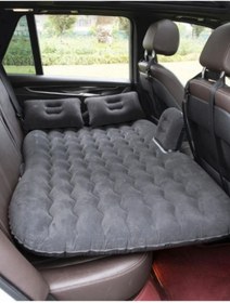 Resim Otolaria Şişme Yatak Araba Ve Kamp Yatağı Çanta Elektrikli Pompa Tamir Kiti Ve Yastıklı Yatak Seti 