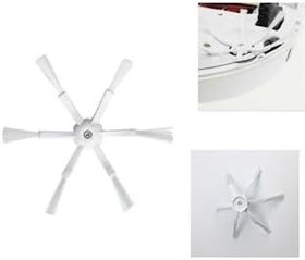 Resim Ozemtek Beyaz 2 Adet 6 Kollu Yan Fırça Roborock ile Uyumlu s5 s5 Max s6 s6 Pure,Roborock S7 S7 Ultra T7 T7s ile uyumlu 2 Adet 6 Kollu Yan Fırça 