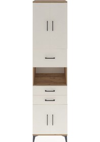 Resim Hyperion Dolap 3 Raflı 3 Çekmeceli 4 Kapaklı 60x44x243 Çam-aytaşı Atlas Çam 