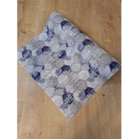 Resim Başak Ev Tekstili Mavi Gri Raf ve Dolop Içi Örtüsü - Kaymaz Raf Örtüsü 50CM x 500 cm 