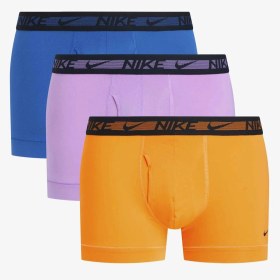 Resim Nike Dri Fit Ultra Stretch 3 Pack Micro 3 Lü Paket Kısa Boxer Turuncu Mavi Lila Mavi - Turuncu 
