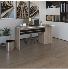 Resim Kenzlife Ofis Masası Kamikaze Crd Sol 75 120 80 Kilitli Kapaklı Dolap Şeritli Bilgisayar Çalışma Masası 