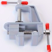 Resim 1pc Mini Alüminyum Alaşım Bench Vise, DIY Masa Vice Clamp, Küçük Düz Burun Pense, Ahşap İşleme, Mücevher Yapımı ve El Sanatları için Mikro Workbench Vise Clamp 