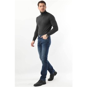Resim Erkek Regular Fit Jean Pantolon Koyu Mavi 001 