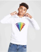 Resim Lucifer Rising Baskılı Unisex Çocuk Kapüşonlu Beyaz Sweatshirt 