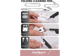 Resim Carlburn Premium Çok Fonksiyonlu Güçlü Silikon Uçlu 7 In 1 Airpods Klavye Ekran Temizleme Kiti 